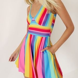 NWT Blackmilk candy stripe marilyn dress XL